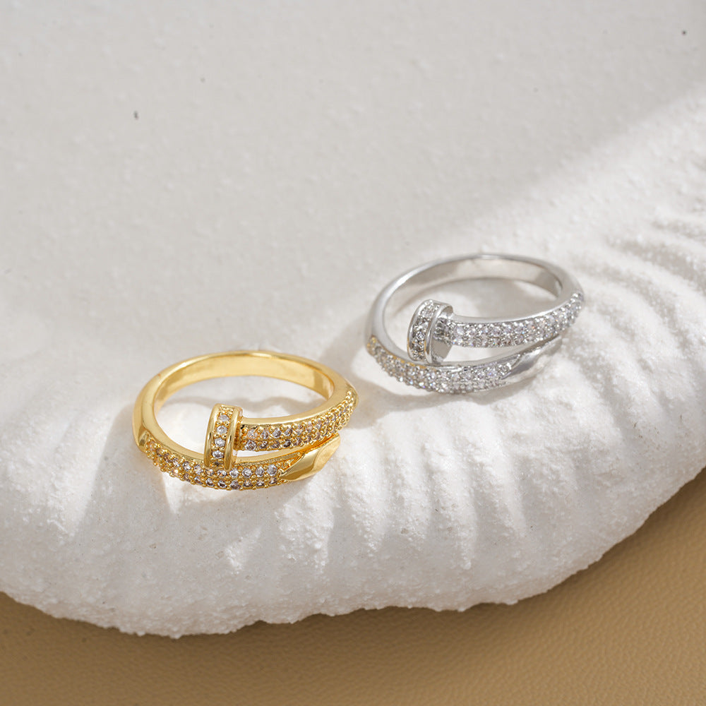 18K Gold-Plated Adjustable Ring